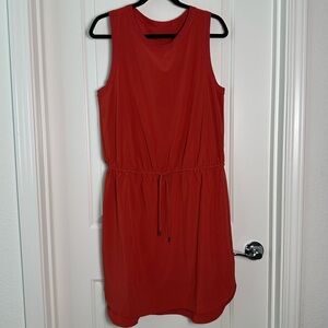 Athleta Red-orange Sleeveless Rincon Dress